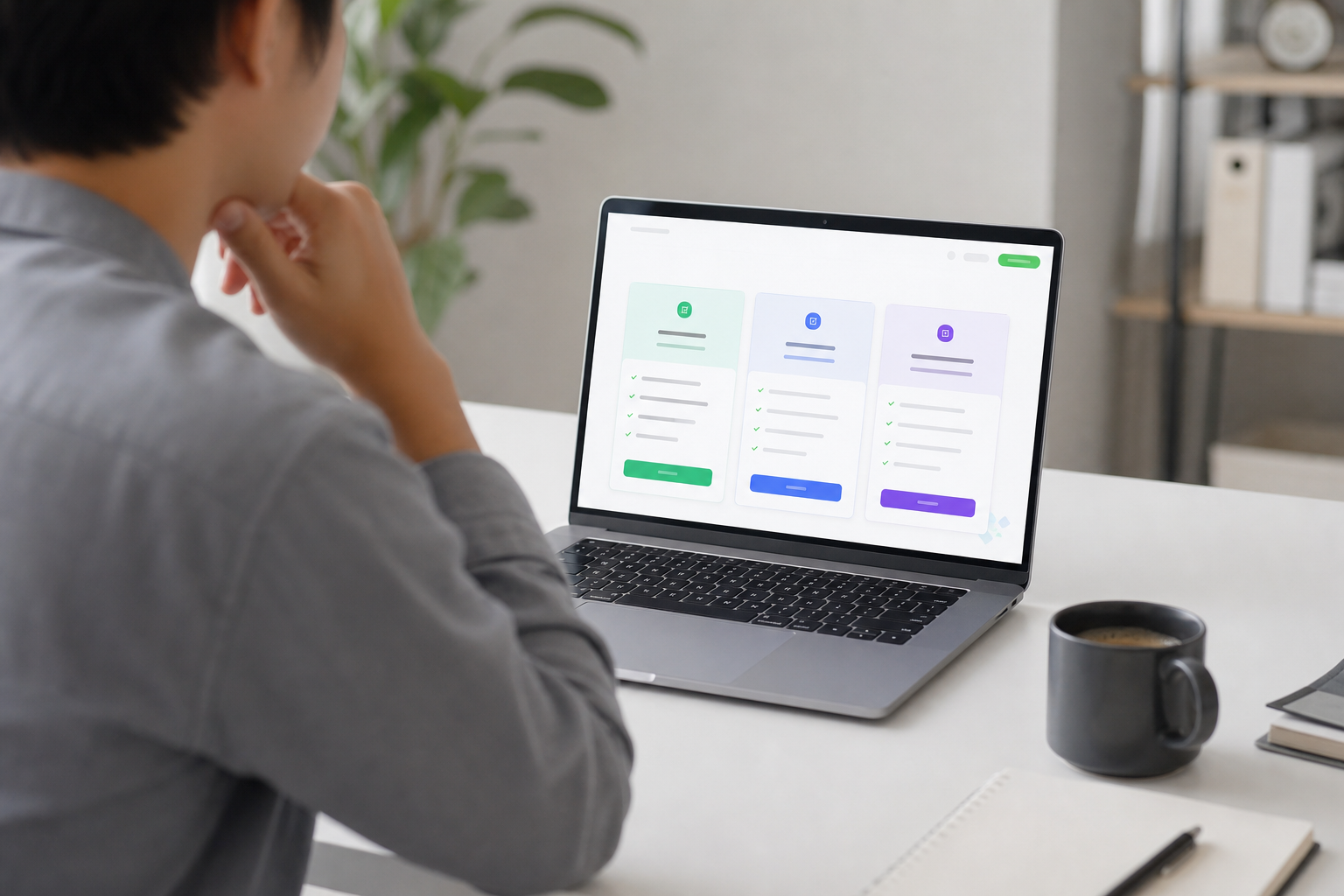 เปรียบเทียบแพ็กเกจ LINE OA Free Basic Pro บนหน้าจอคอมพิวเตอร์